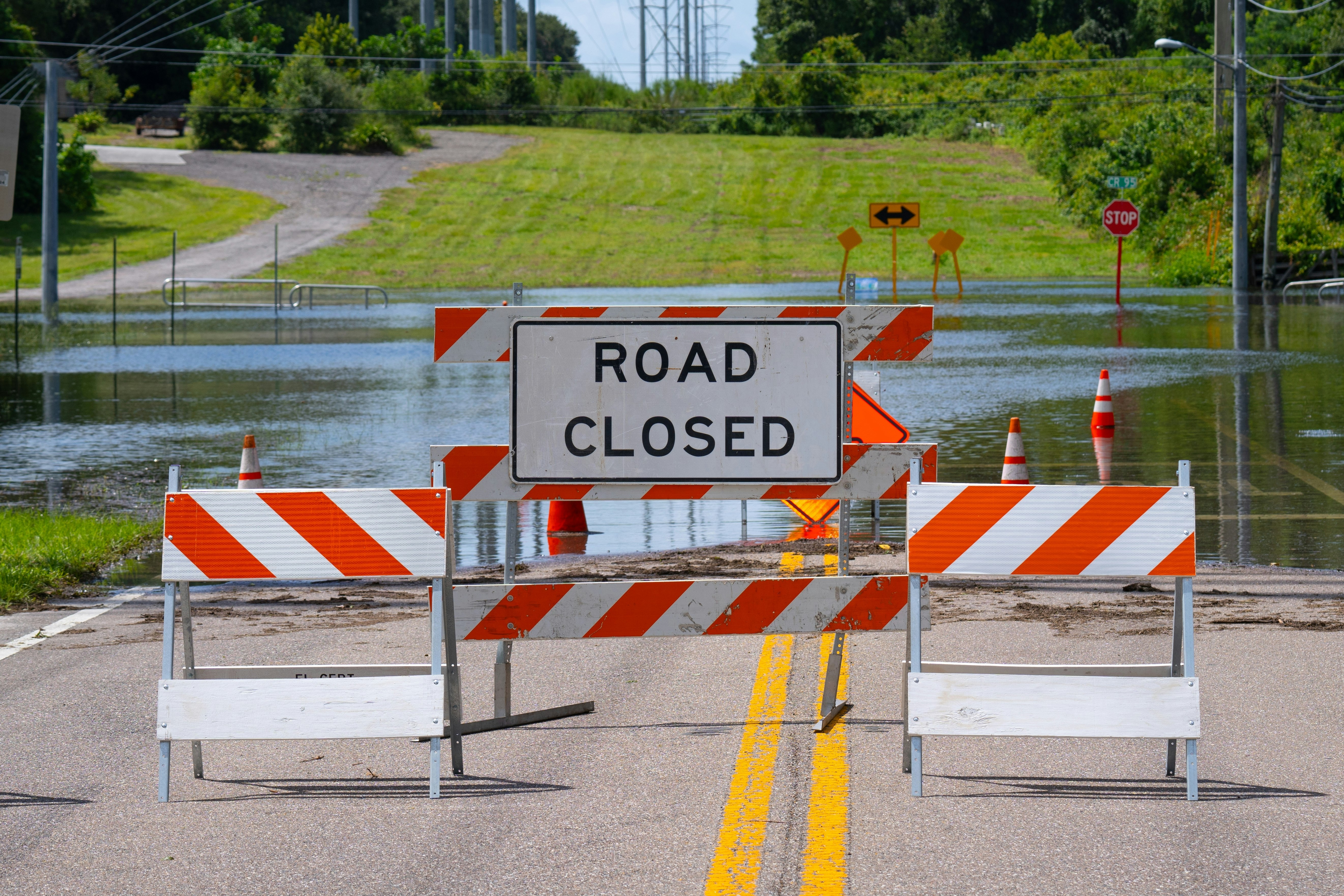 road closed sign